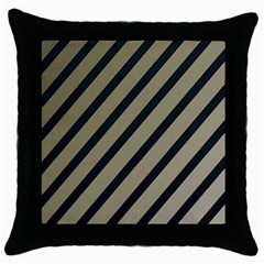 Decorative Elegant Lines Throw Pillow Case (black)