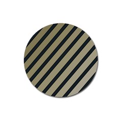 Decorative Elegant Lines Magnet 3  (round)