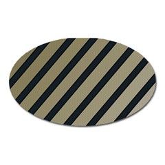 Decorative Elegant Lines Oval Magnet