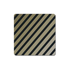 Decorative Elegant Lines Square Magnet