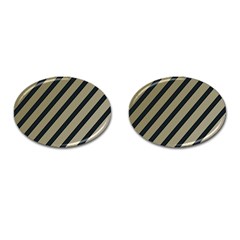 Decorative Elegant Lines Cufflinks (oval)