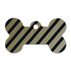 Decorative Elegant Lines Dog Tag Bone (two Sides)