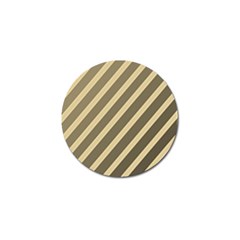 Golden Elegant Lines Golf Ball Marker by Valentinaart