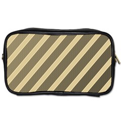 Golden Elegant Lines Toiletries Bags by Valentinaart