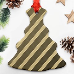 Golden Elegant Lines Ornament (christmas Tree)