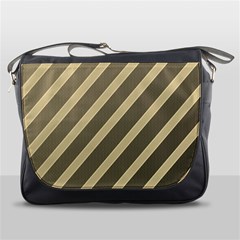 Golden Elegant Lines Messenger Bags