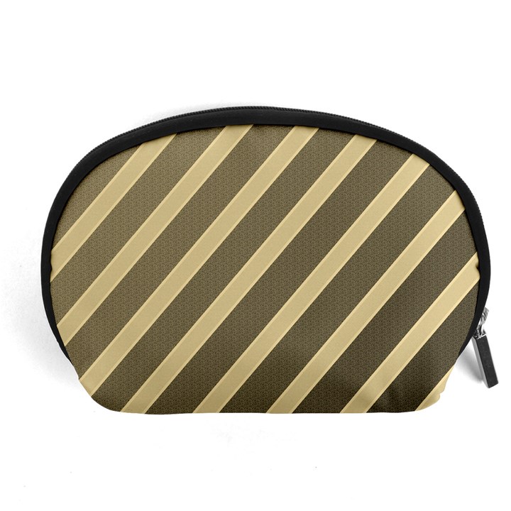 Golden elegant lines Accessory Pouches (Large) 