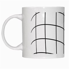 Simple Lines White Mugs