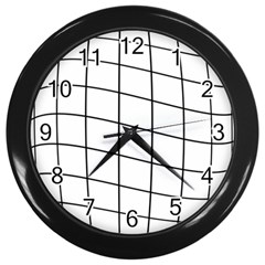 Simple Lines Wall Clocks (black) by Valentinaart