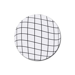 Simple Lines Rubber Coaster (round) 