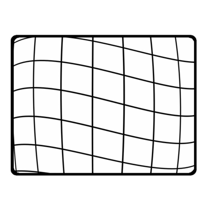 Simple lines Fleece Blanket (Small)