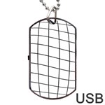 Simple lines Dog Tag USB Flash (Two Sides)  Front