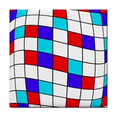 Colorful Cubes  Tile Coasters