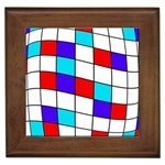 Colorful cubes  Framed Tiles Front