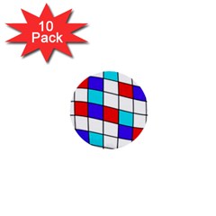 Colorful cubes  1  Mini Buttons (10 pack) 