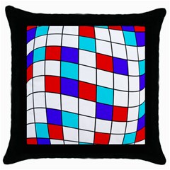 Colorful cubes  Throw Pillow Case (Black)