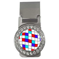 Colorful cubes  Money Clips (CZ) 