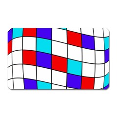 Colorful Cubes  Magnet (rectangular) by Valentinaart