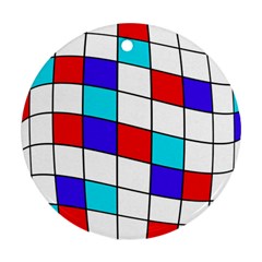 Colorful cubes  Round Ornament (Two Sides) 