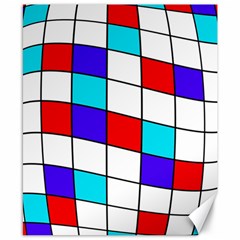 Colorful cubes  Canvas 8  x 10 