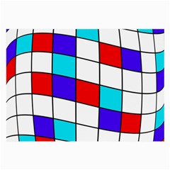 Colorful cubes  Large Glasses Cloth