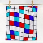 Colorful cubes  Face Towel Front