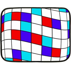 Colorful Cubes  Double Sided Fleece Blanket (mini)  by Valentinaart