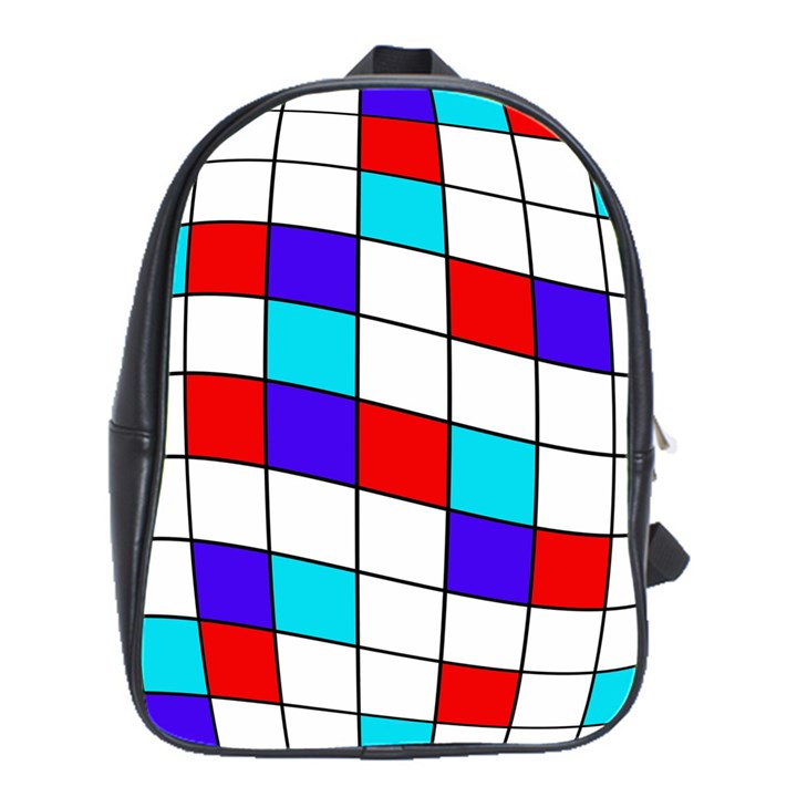 Colorful cubes  School Bags(Large) 