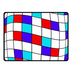 Colorful Cubes  Double Sided Fleece Blanket (small)  by Valentinaart