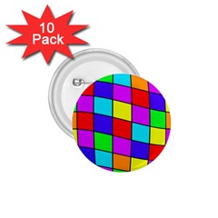 Colorful Cubes 1 75  Buttons (10 Pack)