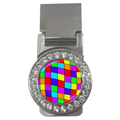 Colorful Cubes Money Clips (cz) 