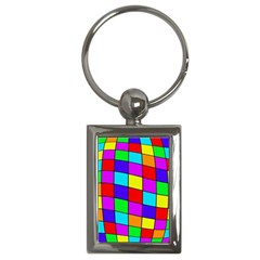 Colorful Cubes Key Chains (rectangle) 