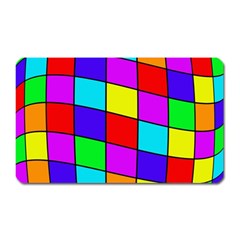 Colorful Cubes Magnet (rectangular) by Valentinaart