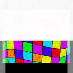 Colorful Cubes Rectangular Jigsaw Puzzl