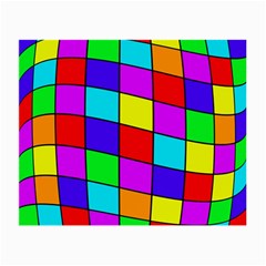 Colorful Cubes Small Glasses Cloth