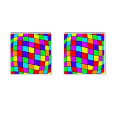 Colorful Cubes Cufflinks (square)