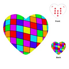 Colorful Cubes Playing Cards (heart)  by Valentinaart