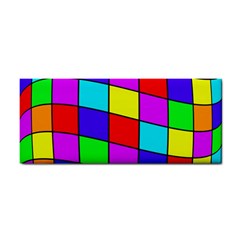 Colorful Cubes Hand Towel by Valentinaart