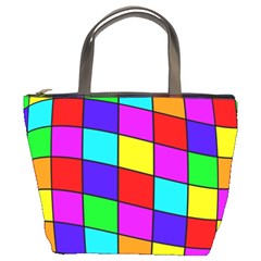 Colorful Cubes Bucket Bags