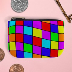 Colorful Cubes Mini Coin Purses by Valentinaart