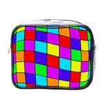 Colorful cubes Mini Toiletries Bags Front