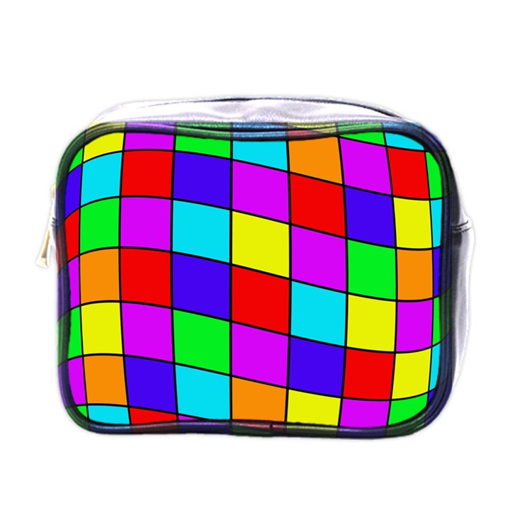 Colorful cubes Mini Toiletries Bags