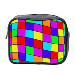 Colorful Cubes Mini Toiletries Bag 2-side by Valentinaart