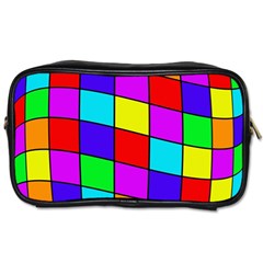 Colorful Cubes Toiletries Bags by Valentinaart