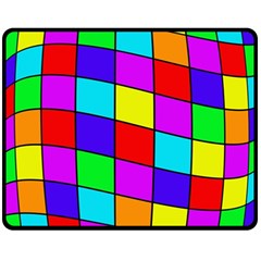 Colorful Cubes Fleece Blanket (medium) 