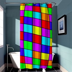 Colorful Cubes Shower Curtain 36  X 72  (stall) 