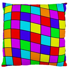 Colorful Cubes Large Cushion Case (one Side)