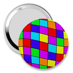 Colorful Cubes 3  Handbag Mirrors