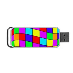 Colorful Cubes Portable Usb Flash (one Side)