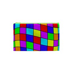 Colorful Cubes Cosmetic Bag (xs)